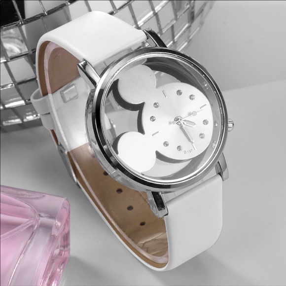 Disney Other - Mickey Mouse Watch Necklace/Earrings Set